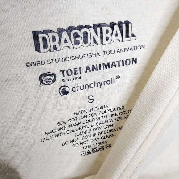 DRAGONBALL LONG SLEEVE T SHIRT SIZE MEN ADULT SMALL NEW - Picture 3 of 5